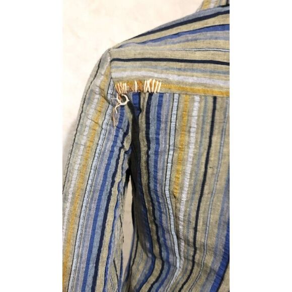 NWT - Lucy Paris Button Down Random Thread 100% Cotton Shirt - Size S